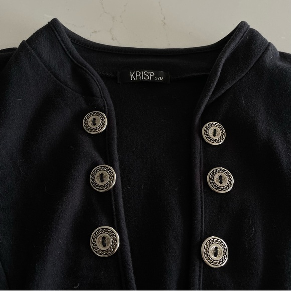 Cropped Jacket With Buttons Sz S - Picture 5 of 8